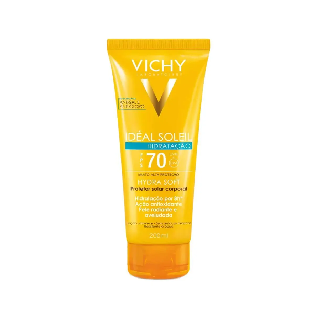 Protetor Solar Corporal Loção FPS 70 Vichy Ideal Soleil 200ml - imagem 1