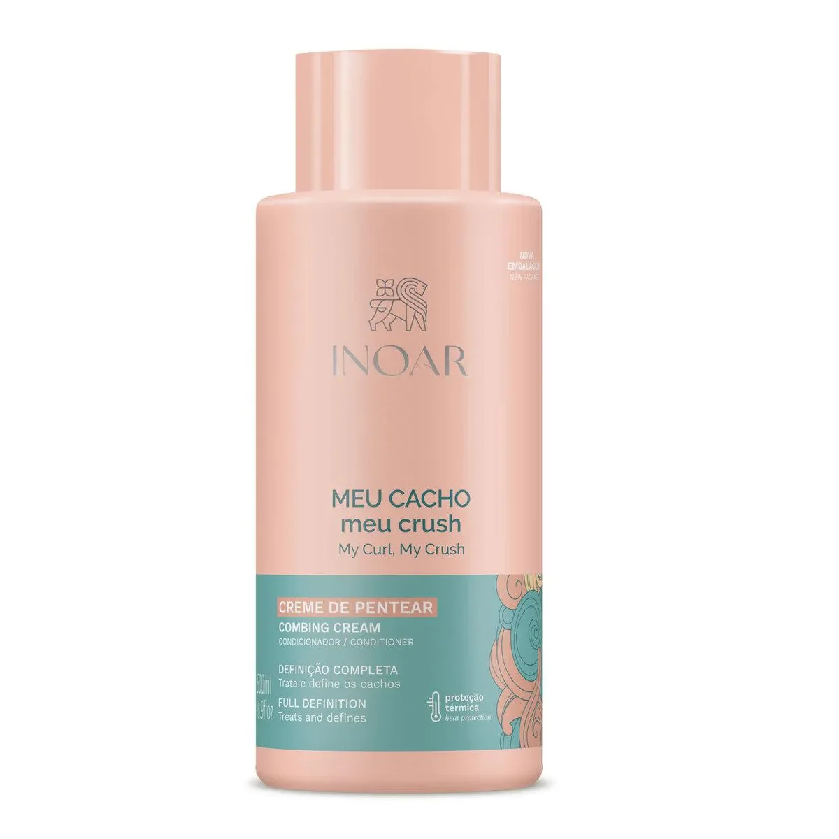 Creme de Pentear Cabelo Cacheado Inoar Meu Cacho Meu Crush 500ml - imagem 1