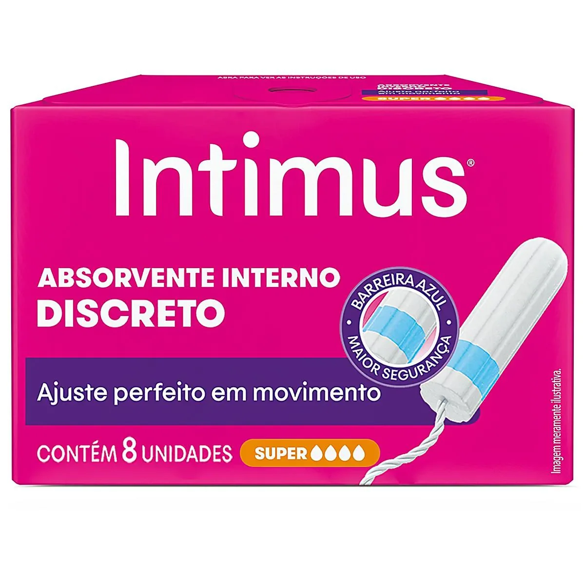 Absorvente Interno Intimus Discreto Super 8 unidades - imagem 1