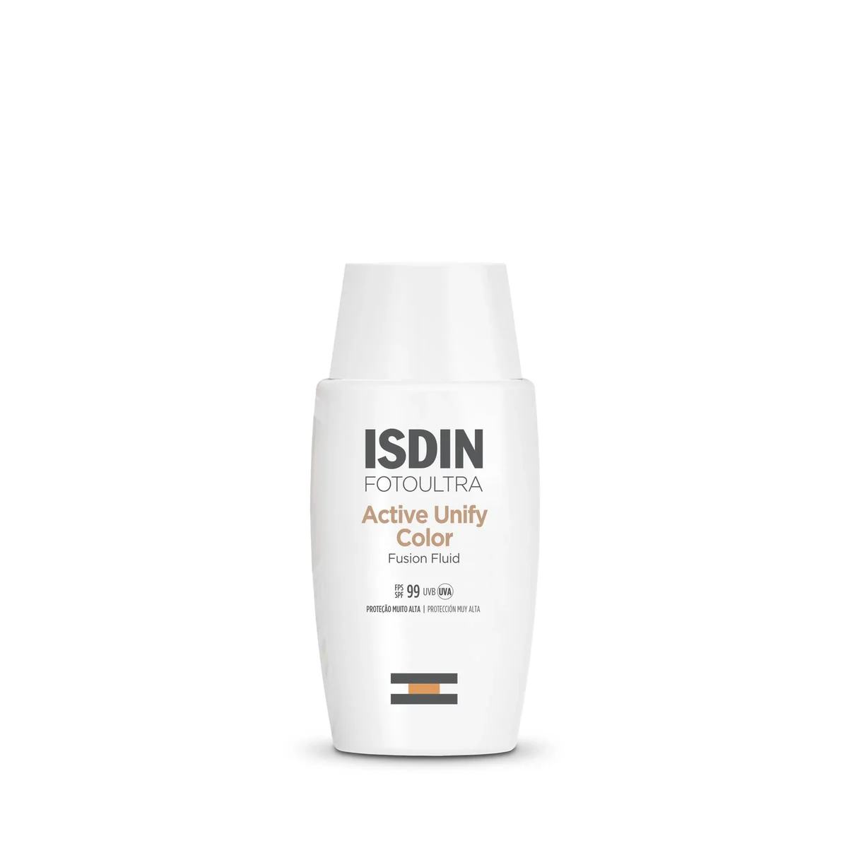 Clareador Facial Isdin FotoUltra Active Unify Fusion Fluid Color FPS 99 50ml - imagem 1