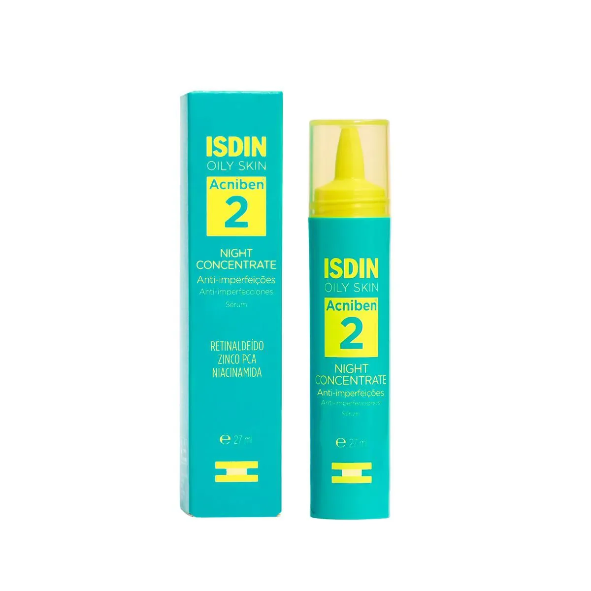 Sérum Facial Noturno Anti-Imperfeições Isdin Oily Skin Acniben 2 Night Concentrate 27ml - imagem 1