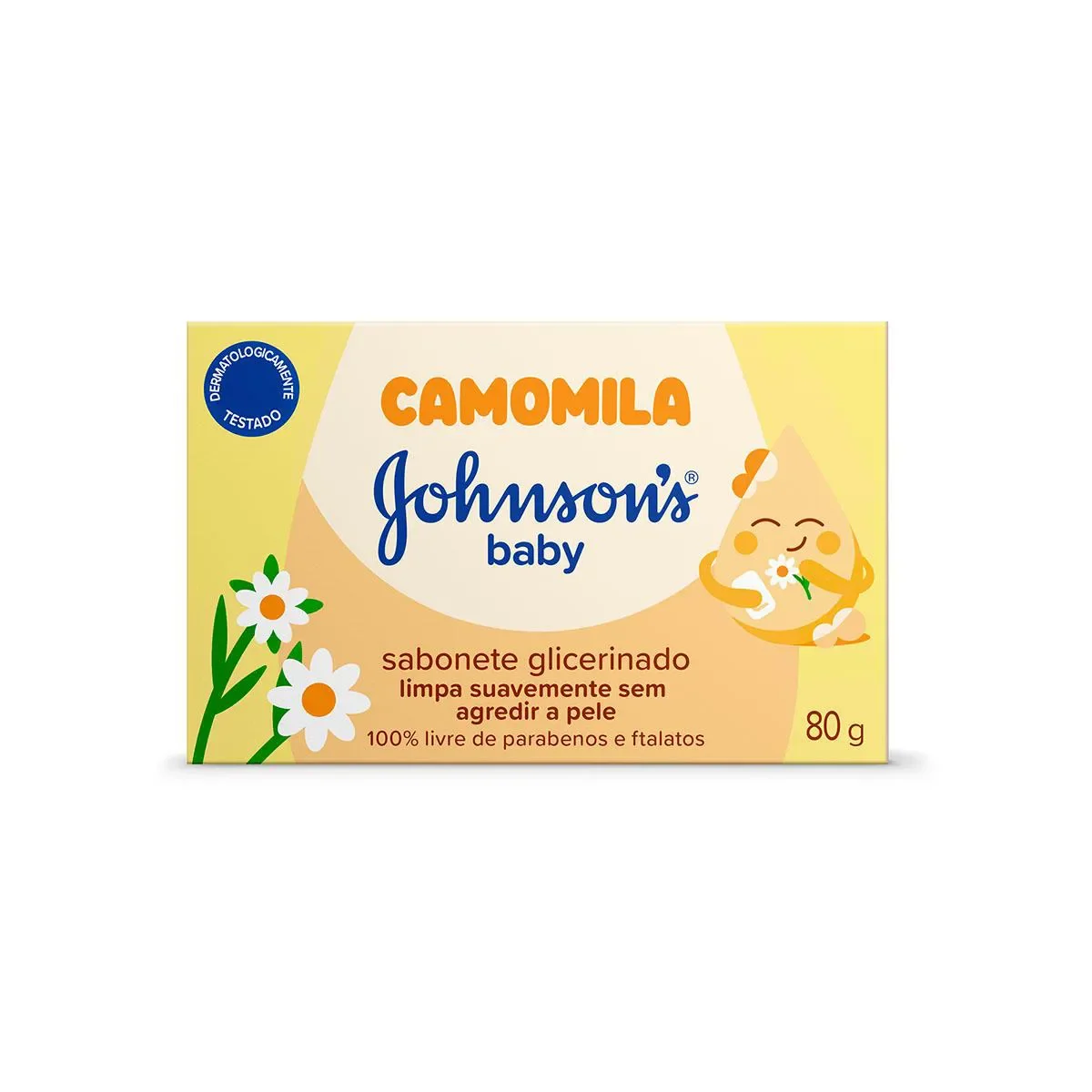 Sabonete em Barra Glicerinado JOHNSON'S® Baby Camomila 80g - imagem 1