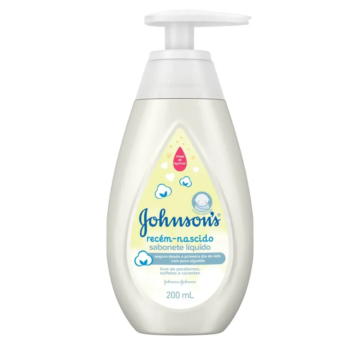 Sabonete Líquido Infantil Johnson’s Recém-Nascido com 200ml - imagem 1