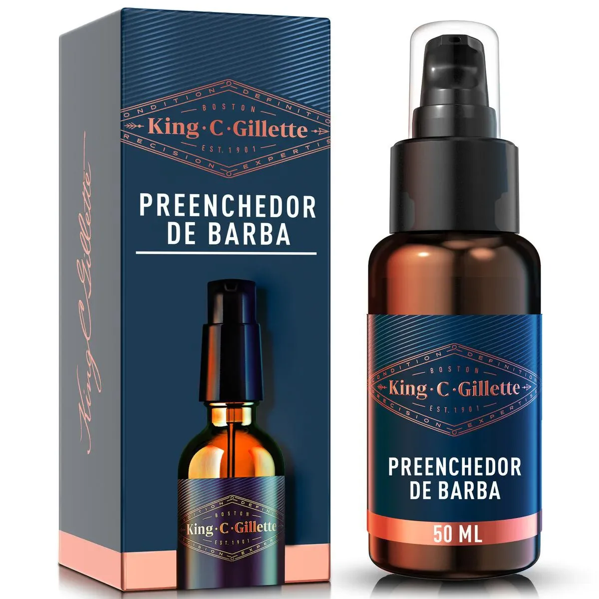 Sérum Preenchedor de Barba King C. Gillette 50ml - imagem 1
