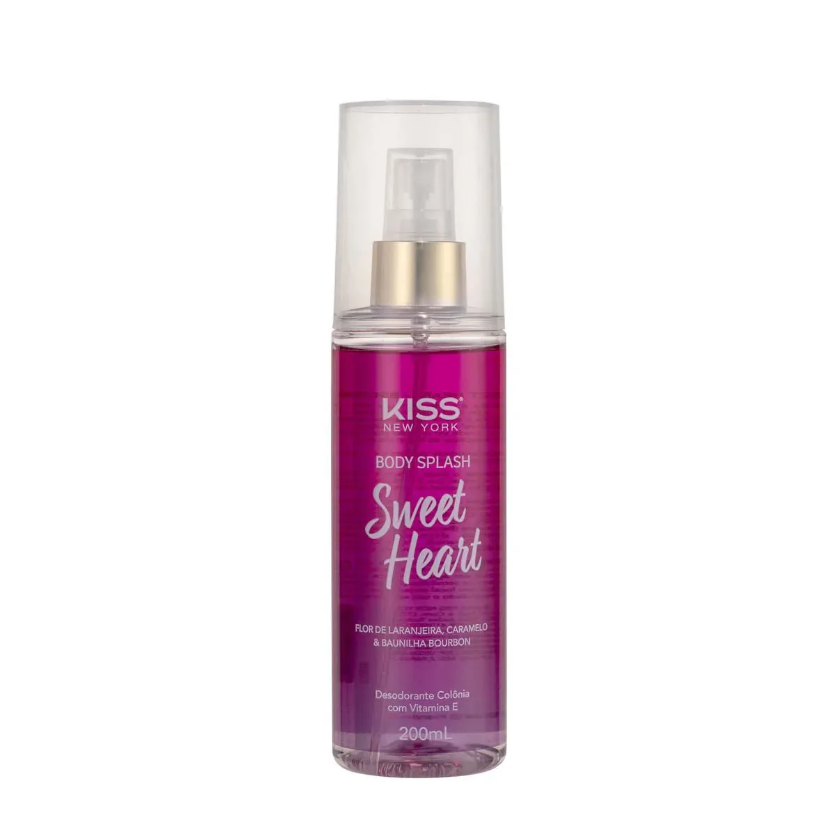 Body Splash Kiss New York Sweet Heart 200ml - imagem 1