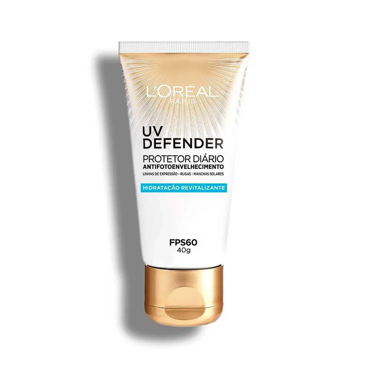 Protetor Solar Facial FPS 60 L'Oreal UV Defender Hidratação Revitalizante 40g - imagem 1