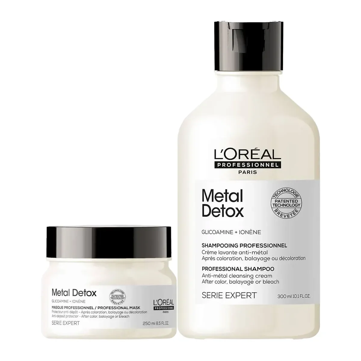 Kit Metal Detox L'Oréal Professionnel Shampoo 300ml + Máscara Capilar de Tratamento 250ml - imagem 1