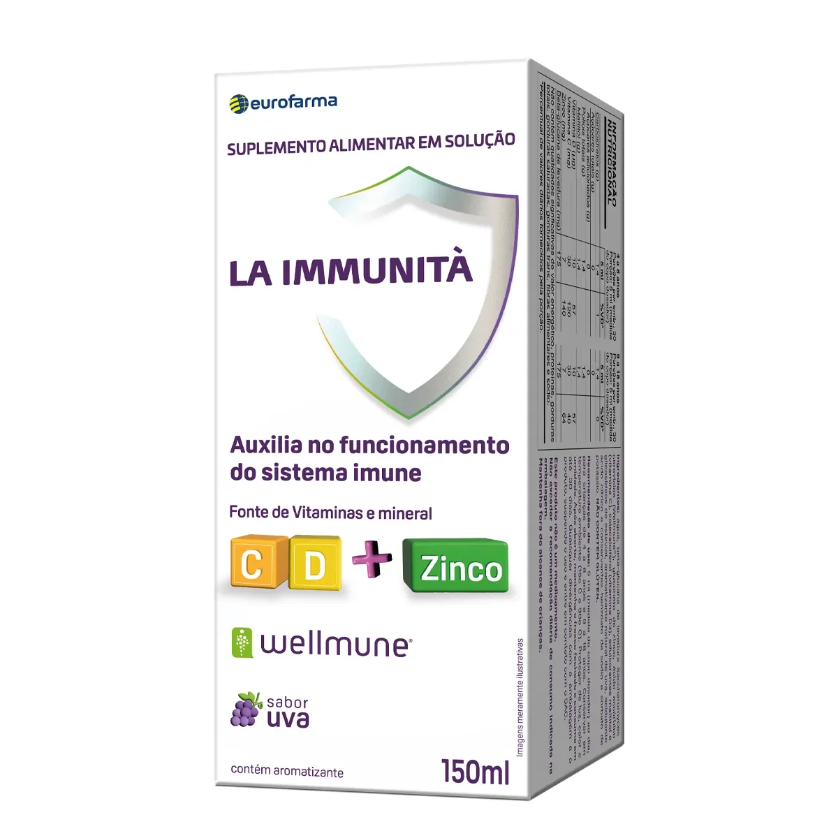 Polivitamínico La Immunità Tripla Ação frasco 150ml - imagem 1