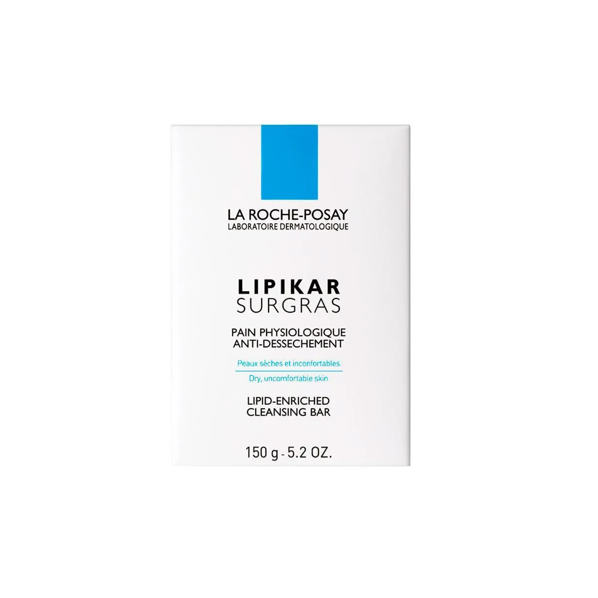 Sabonete La Roche-Posay Lipikar Surgras Antirressecamento em Barra com Limpeza Ultra-Suave para Pele Seca 150g - imagem 1