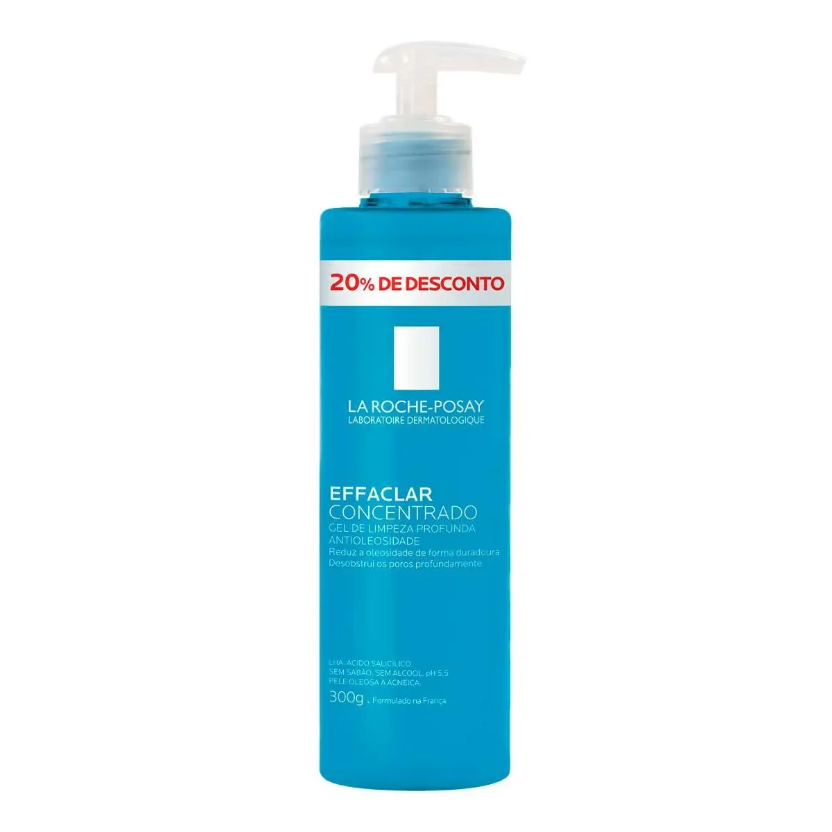 Gel de Limpeza Facial La Roche-Posay Effaclar Concentrado Pele Oleosa 300g - imagem 1