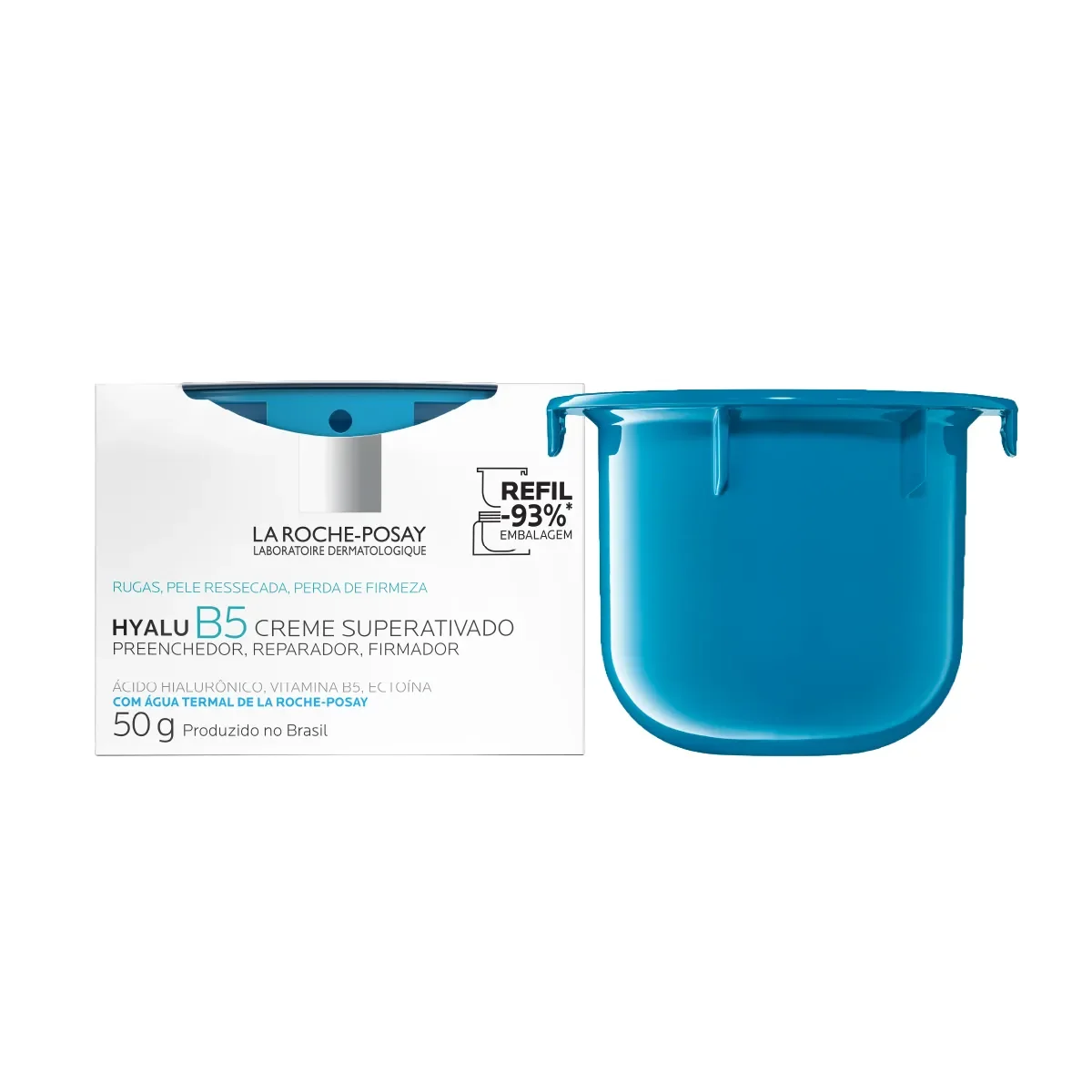Creme Antirrugas Facial La Roche-Posay Hyalu B5 Preenchedor Superativado Refil Refil Anti-Idade Sustentável 50g - imagem 1
