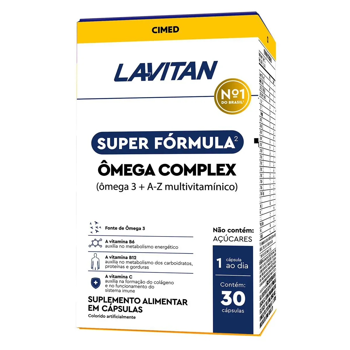 Ômega 3 + A-Z Multivitamínico Lavitan Ômega Complex 30 Cápsulas - imagem 1