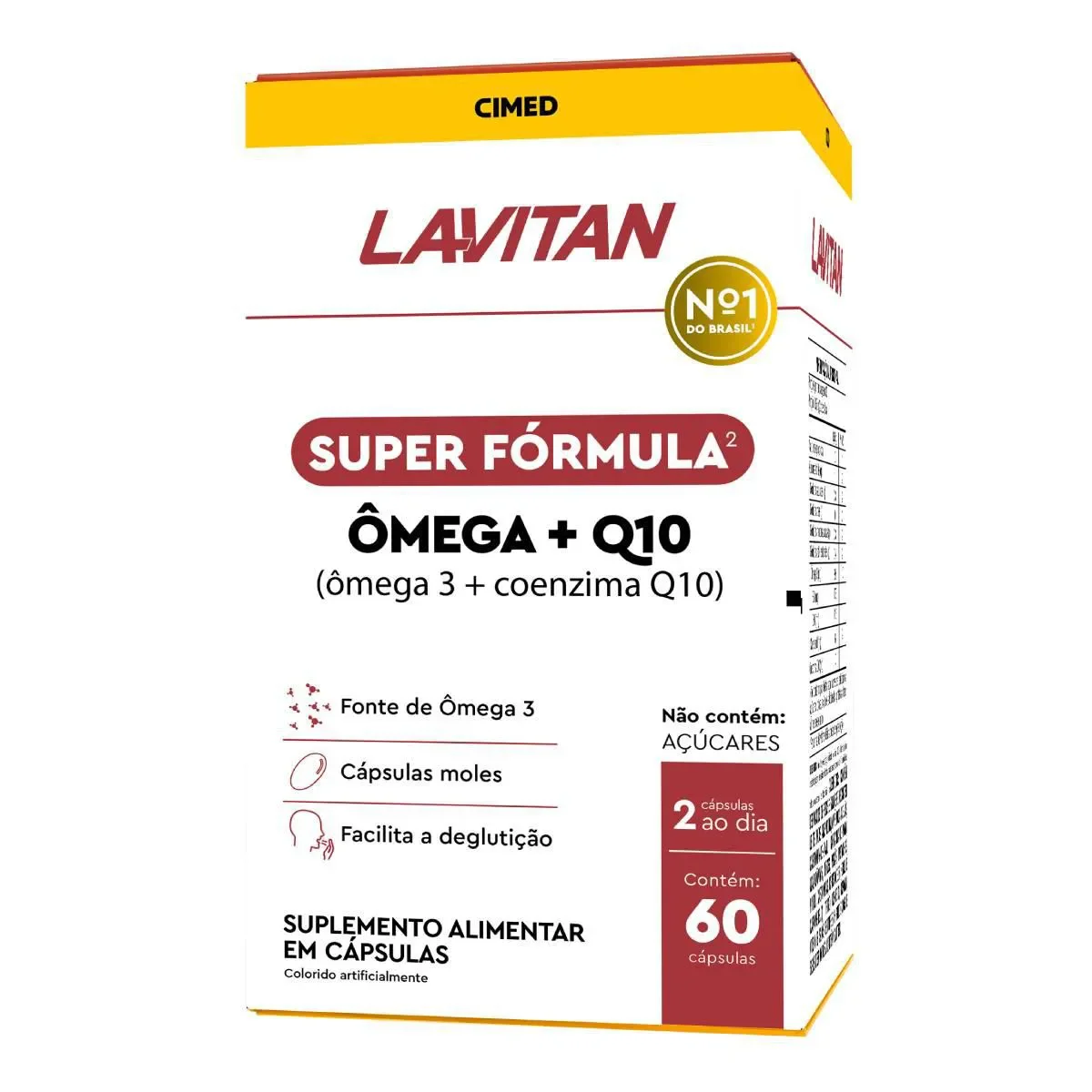 Ômega 3 + Coenzima Q10 Lavitan Ômega Q10 60 Cápsulas - imagem 1