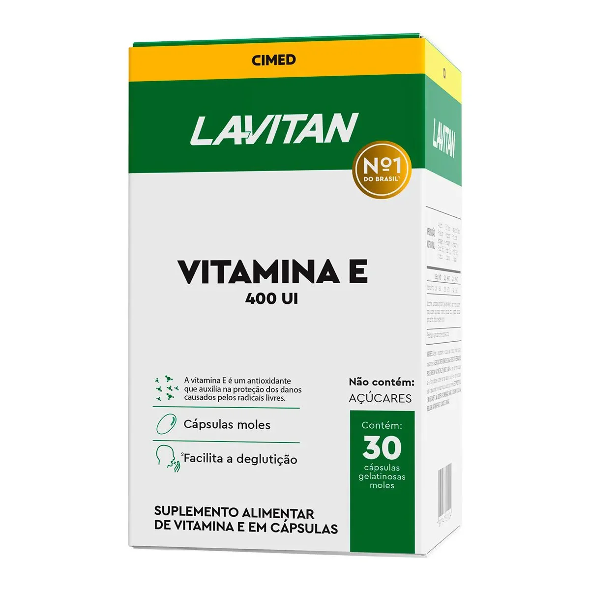 Vitamina E Lavitan 400UI 30 Cápsulas - imagem 1