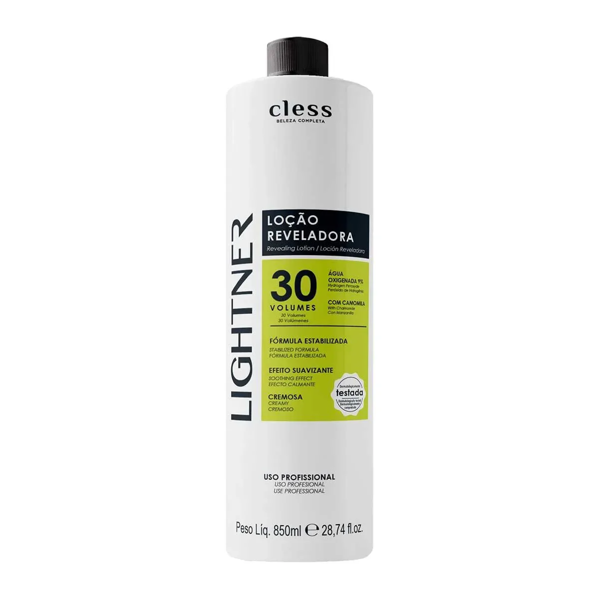 Água Oxigenada Cremosa 30 Volumes Lightner 850ml - imagem 1