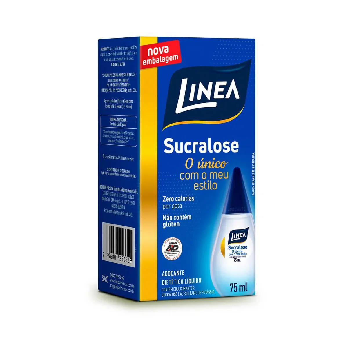 Adoçante Líquido Linea Sucralose com 75ml - imagem 1