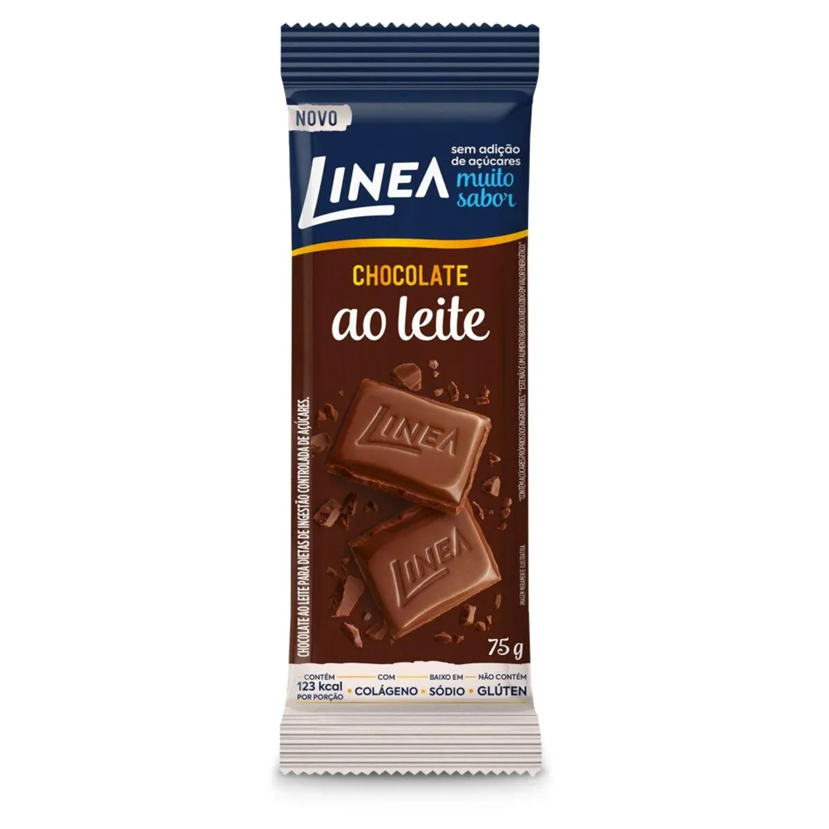 Chocolate ao Leite Linea Zero Açúcar 75g - imagem 1