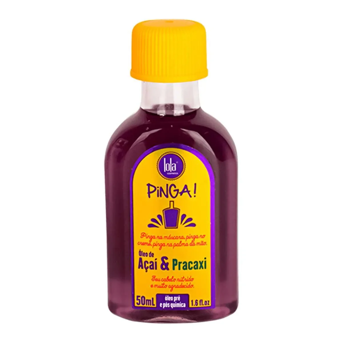 Óleo Capilar Lola Pinga Açaí e Pracaxi com 50ml - imagem 1