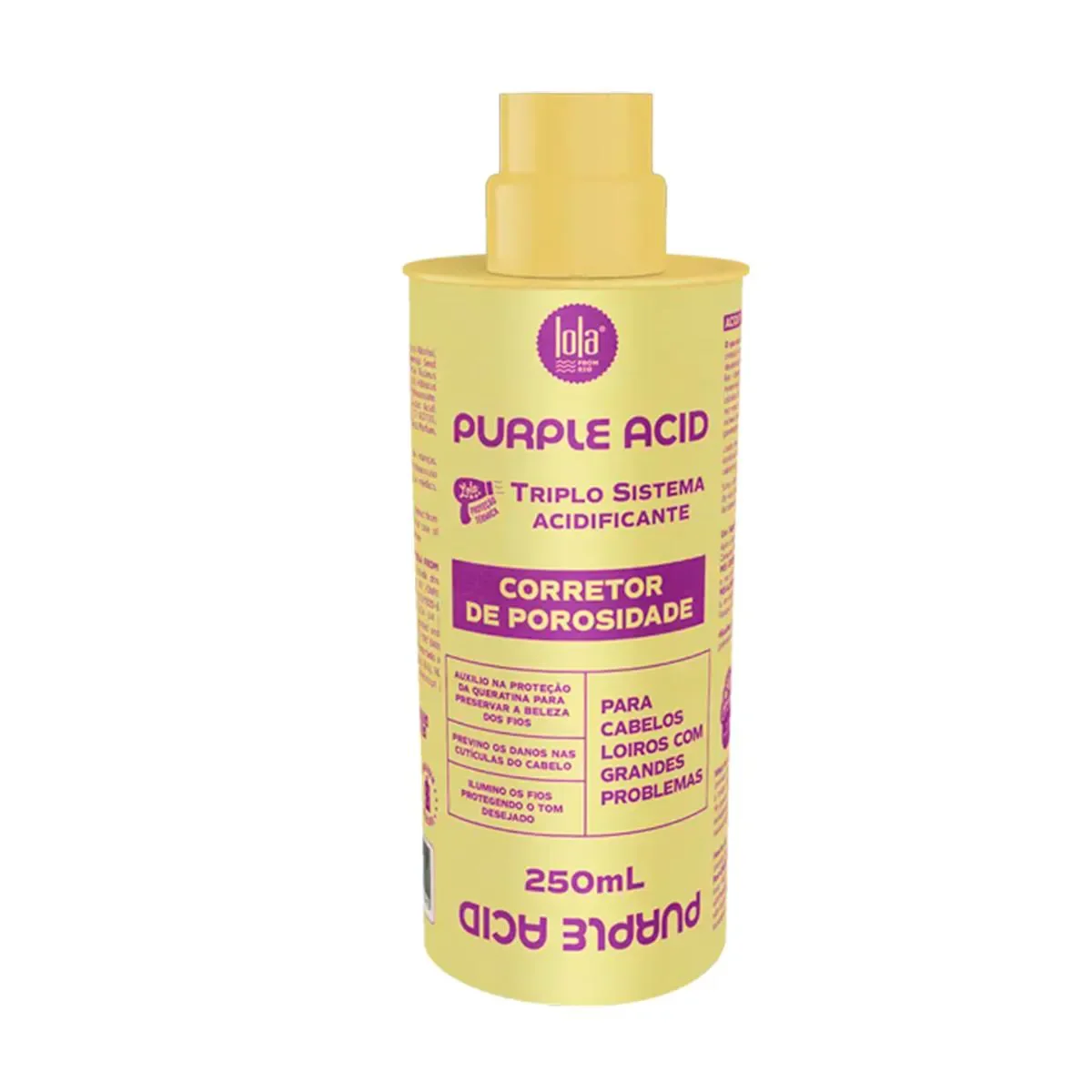 Corretor de Porosidade Capilar Lola Purple Acid Triplo Sistema Acidificante 250ml - imagem 1