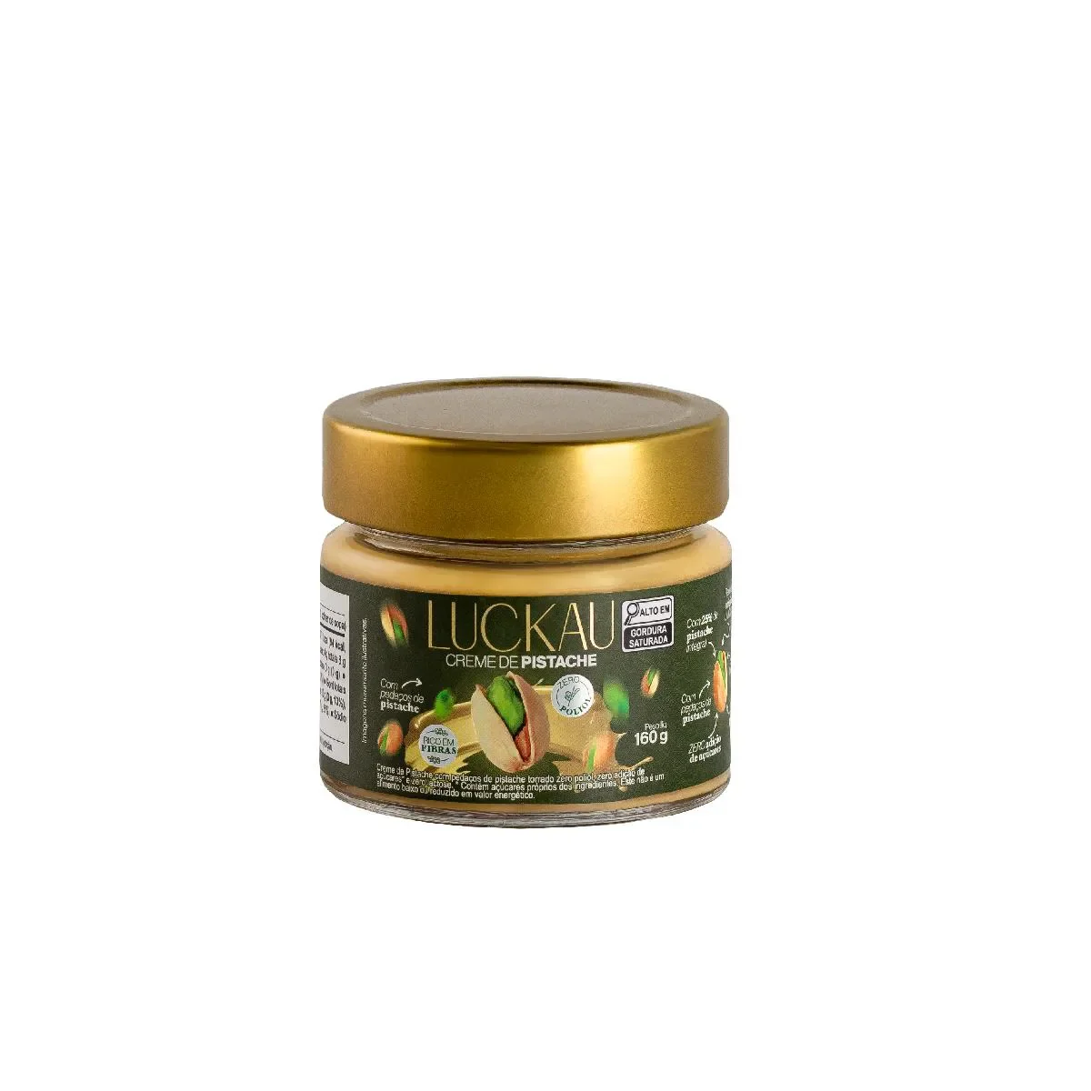 Creme de Pistache Luckau Zero Açúcar e Lactose 160g - imagem 1