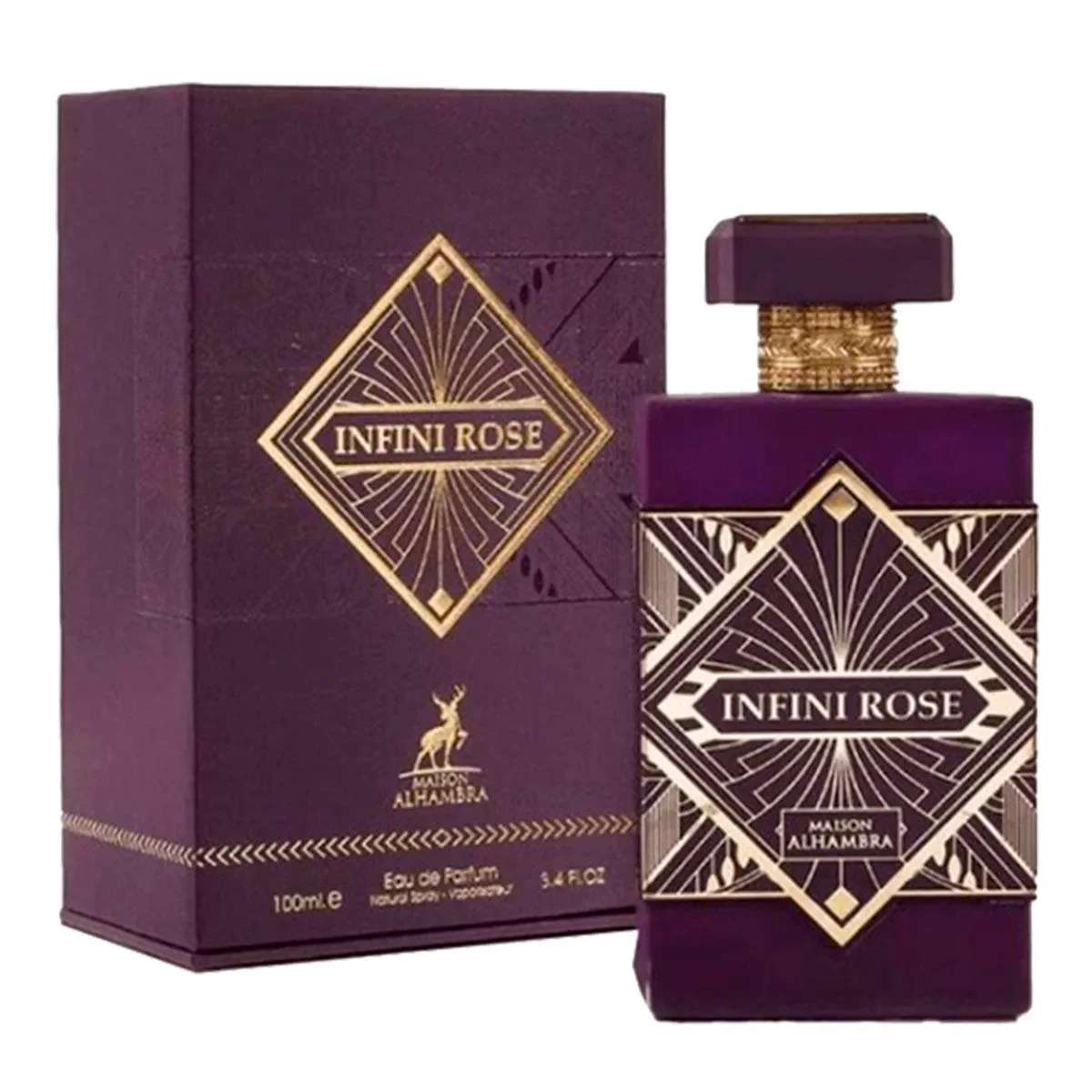 Infini Rose Maison Alhambra Eau De Parfum 100ml - Perfume Unissex - imagem 1