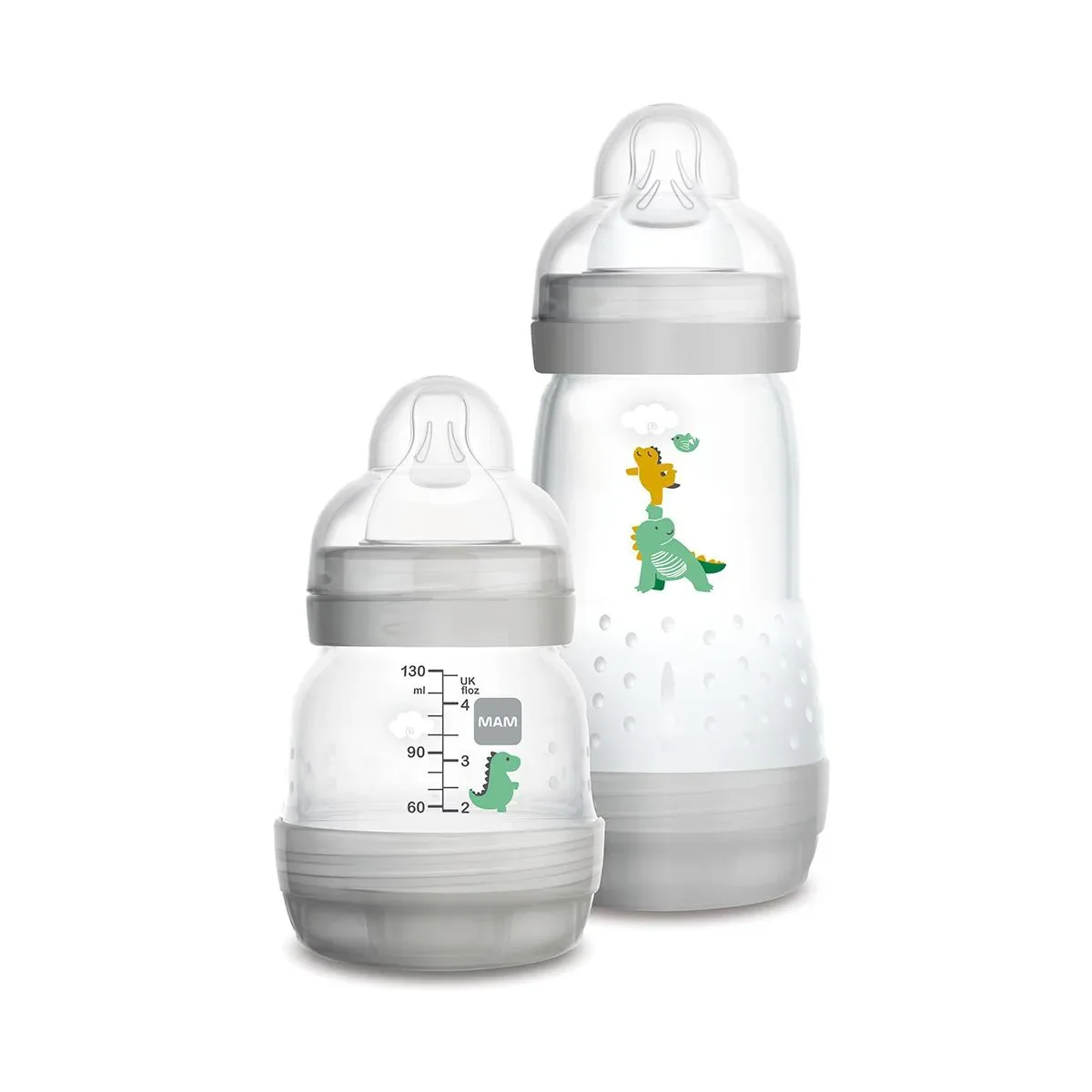 Kit Mamadeira MAM Easy Start Starter Set Cinza com 2 unidades - imagem 1