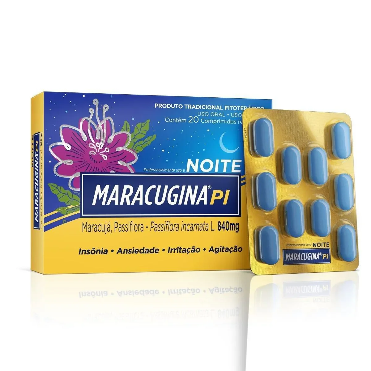 Maracugina PI 840mg Noite 20 comprimidos - imagem 1