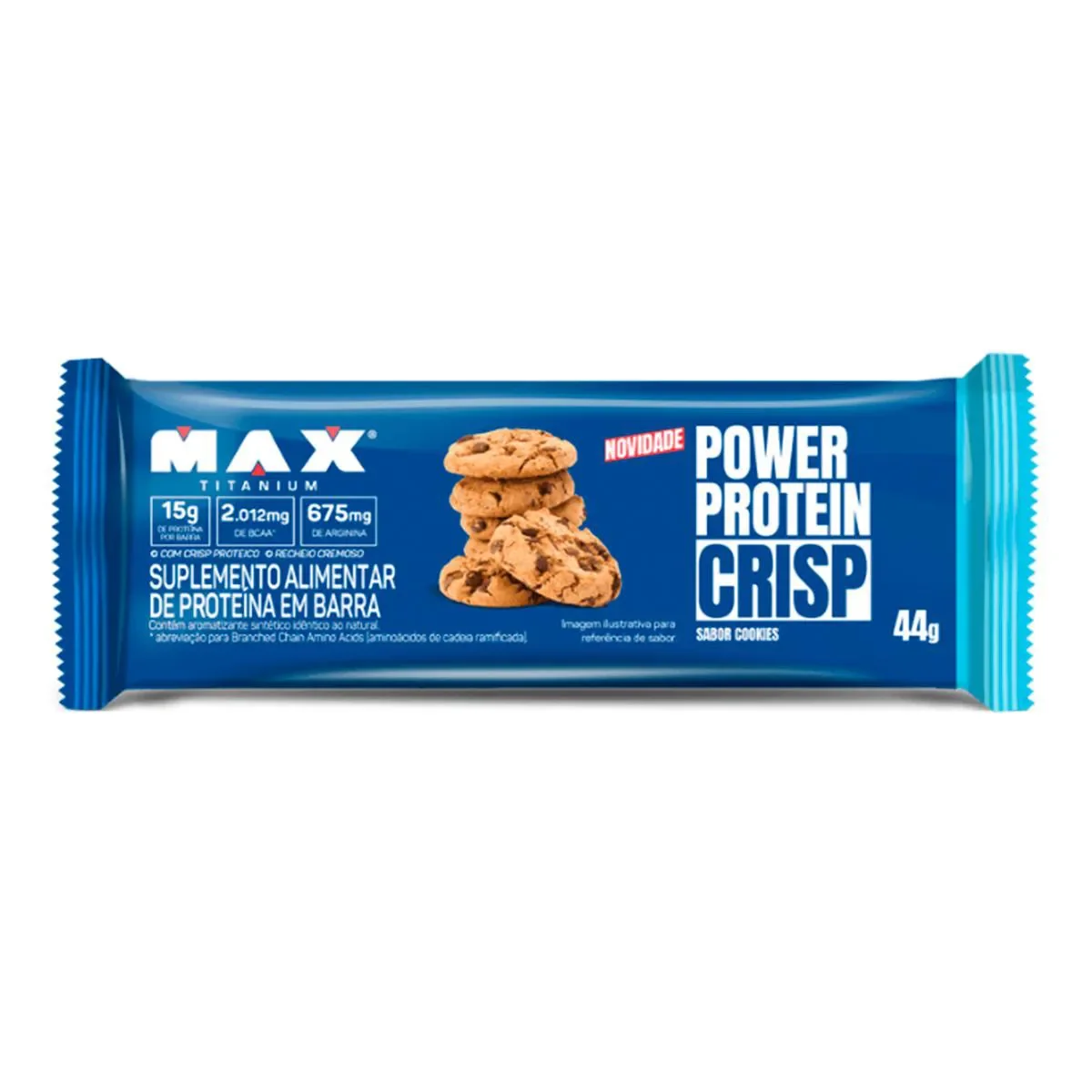 Barra de Proteína Power Protein Crisp Max Titanium 44g - imagem 1