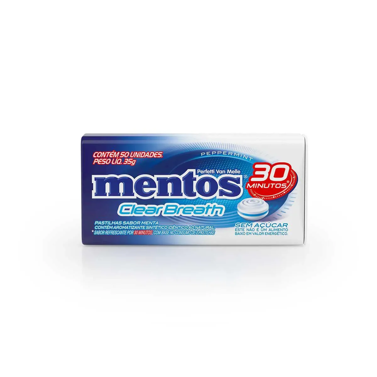 Pastilha Mentos Clear Breath Peppermint com 35g - imagem 1