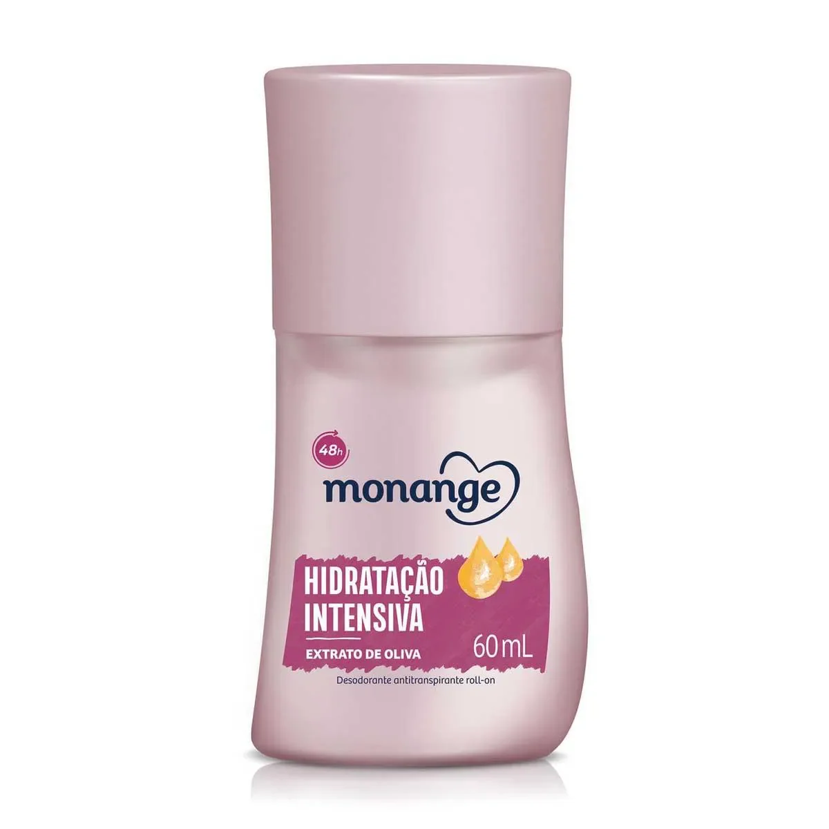 Desodorante Antitranspirante Roll-On Monange Hidratação Intensiva Feminino 48h 60ml - imagem 1