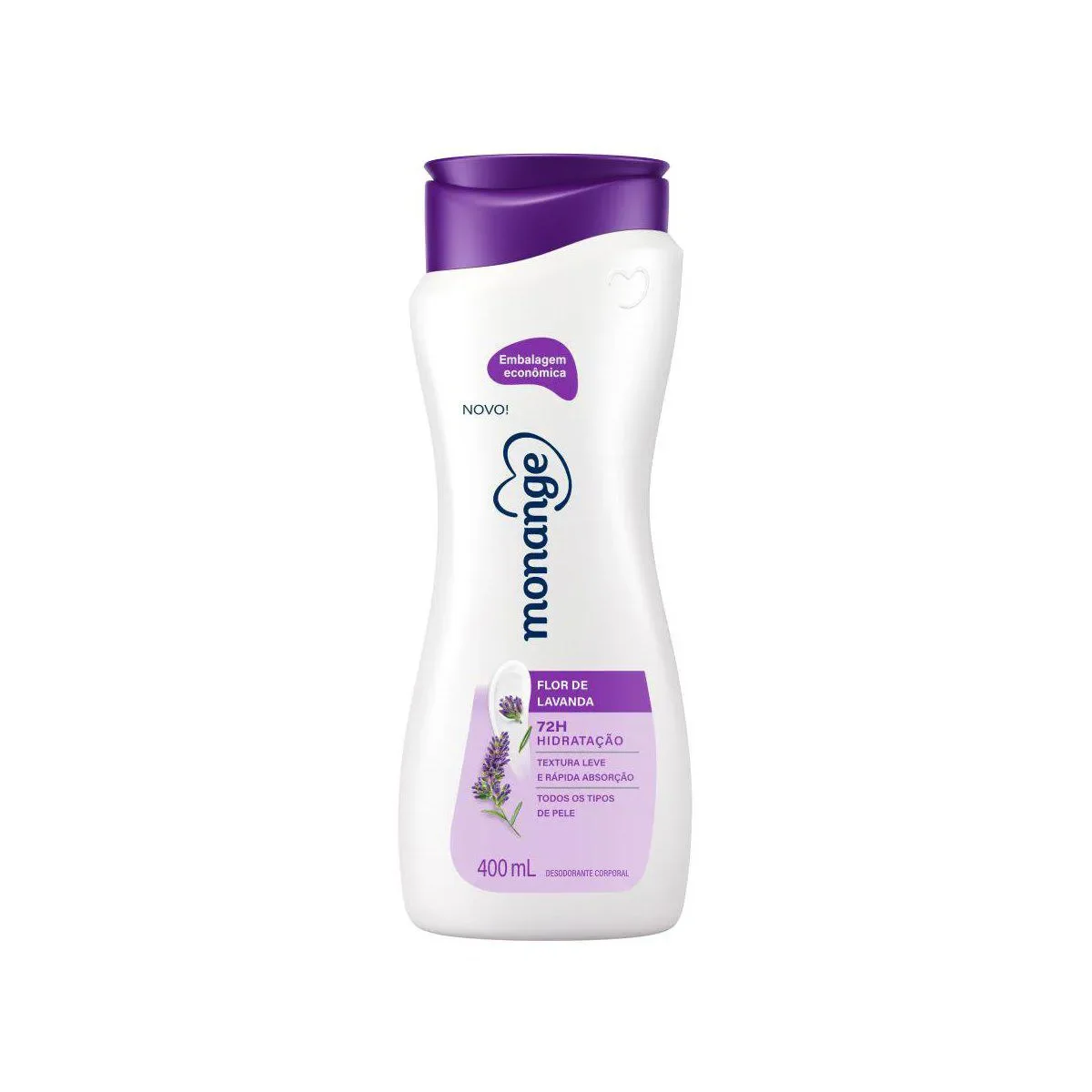 Hidratante Desodorante Monange Hidratação Essencial Flor de Lavanda 400ml - imagem 1