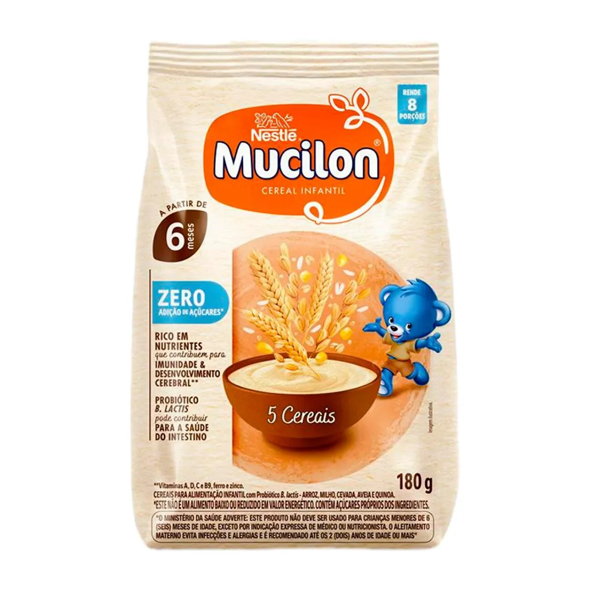 Cereal Infantil Mucilon 5 Cereais 180g - imagem 1