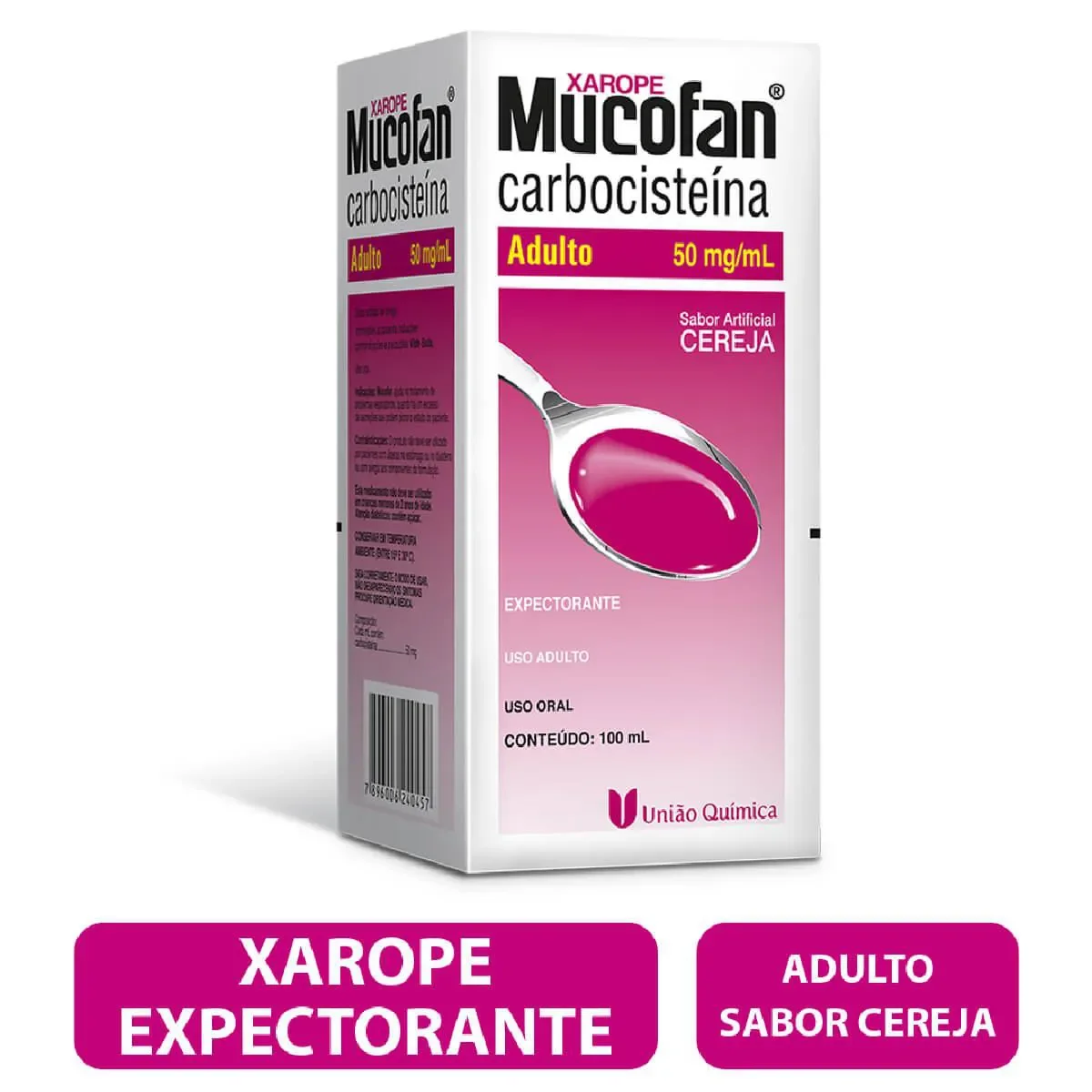 Mucofan Carbocisteína /ml Xarope Sabor Cereja 100ml - imagem 1