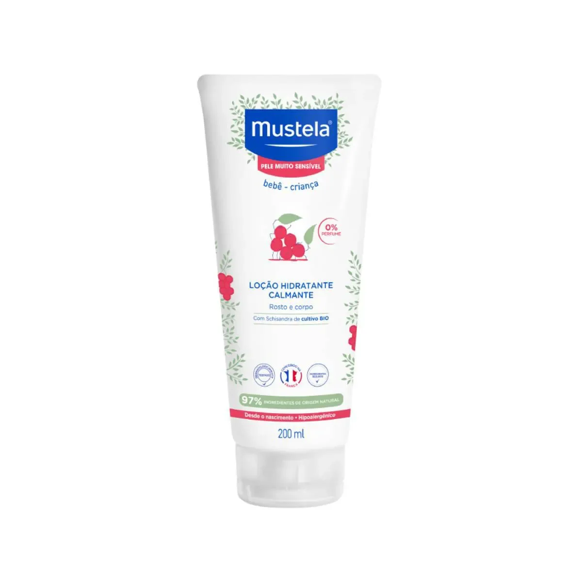 Hidratante Mustela Bebê Calmante para Pele Muito Sensível com 200ml - imagem 1