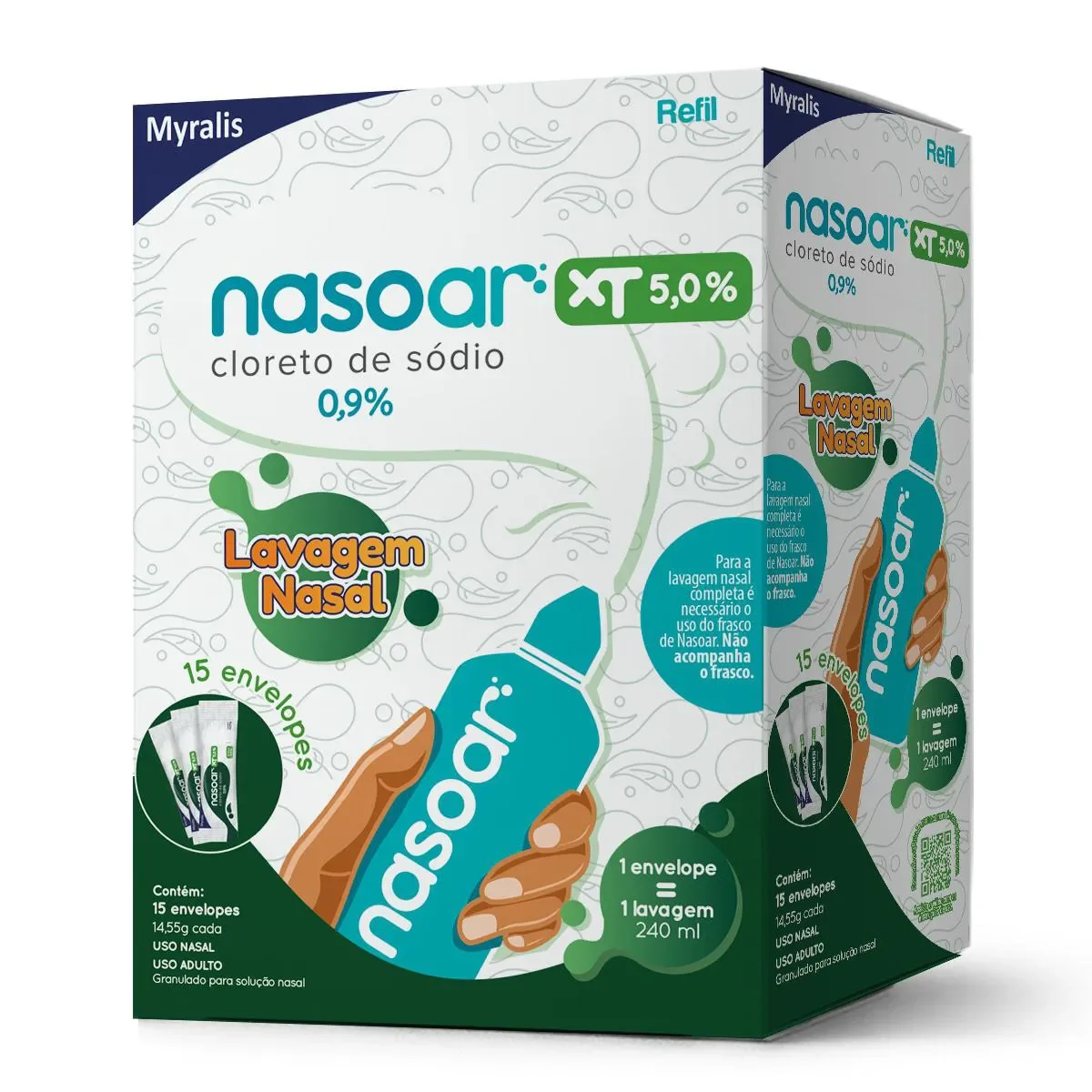 Refil Nasoar XT 5% 15 Envelopes - imagem 1