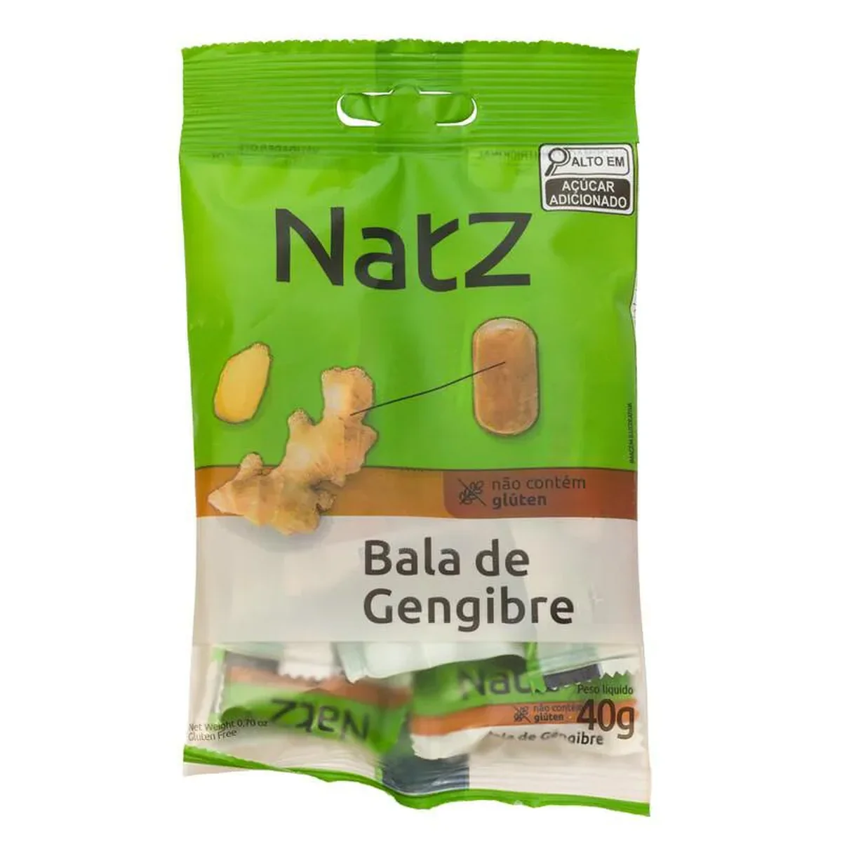 Bala de Gengibre Natz 40g - imagem 1