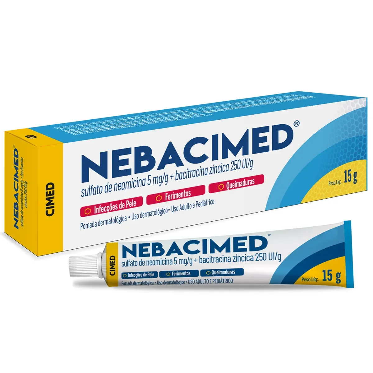 Nebacimed Pomada Bisnaga - imagem 1