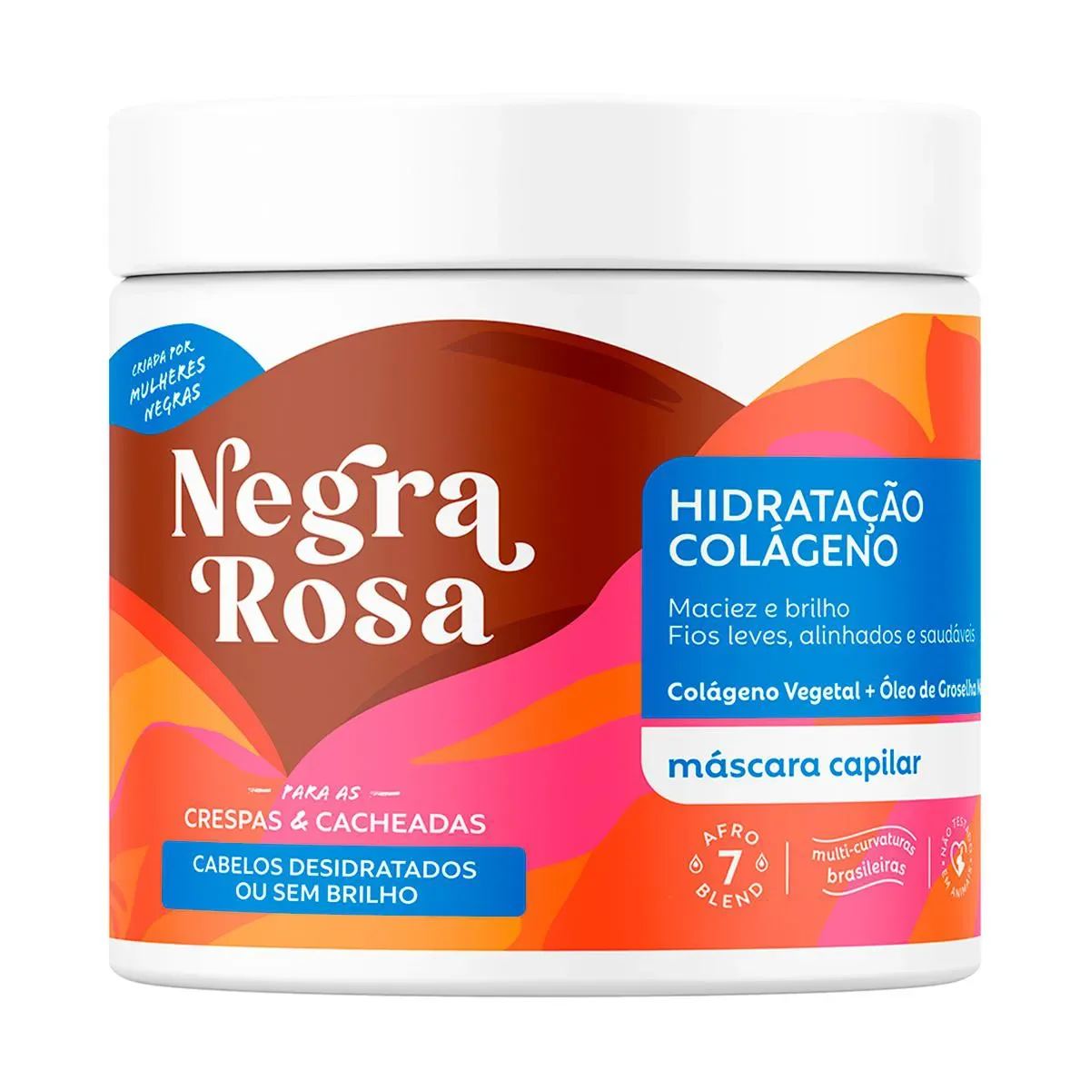 Máscara Capilar de Hidratação Negra Rosa Colágeno 500g - imagem 1