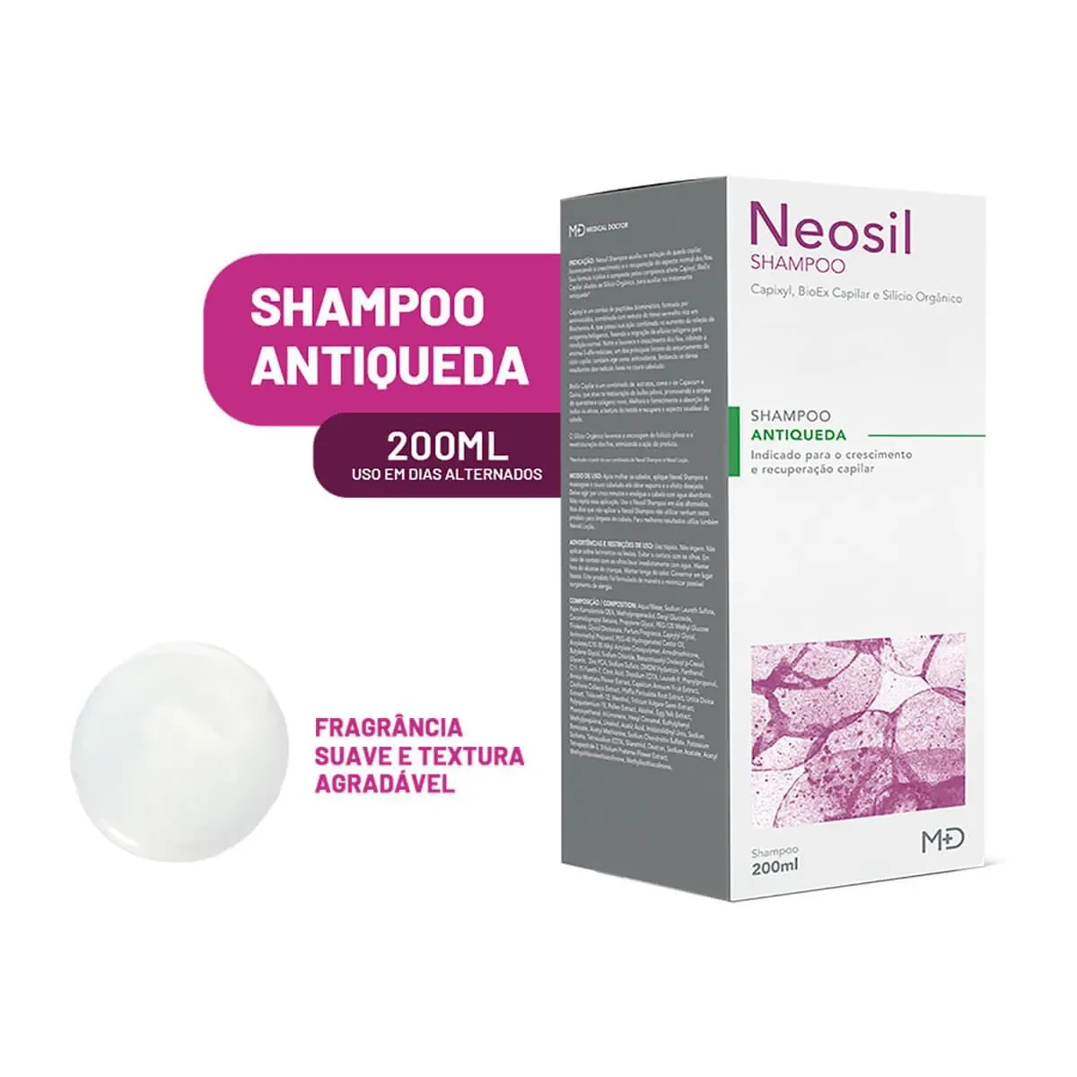 Shampoo Neosil Antiqueda 200ml - imagem 1