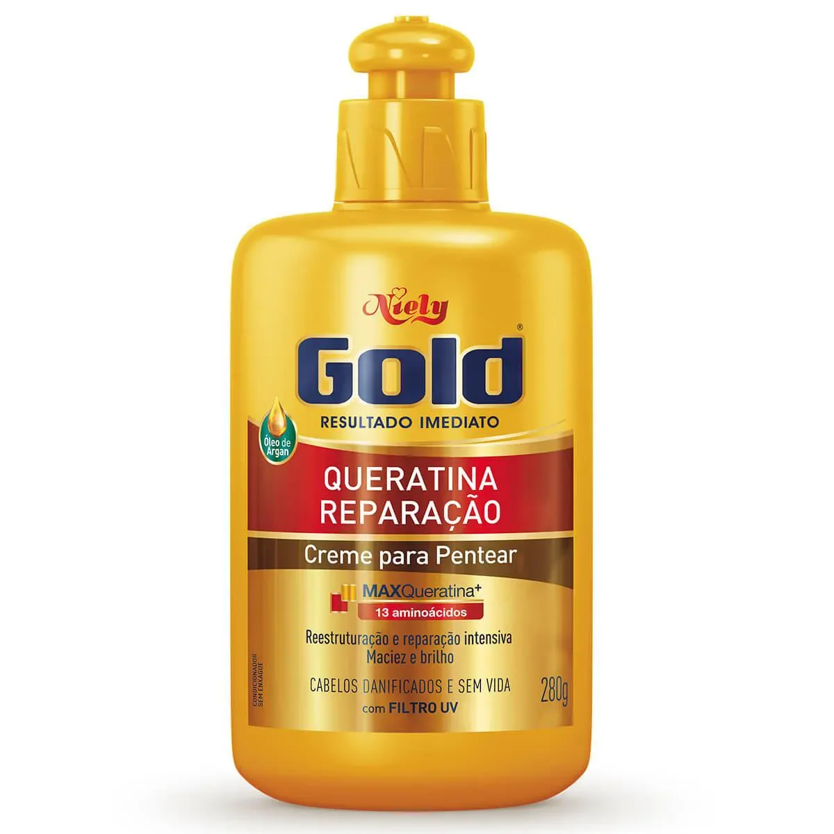 Creme de Pentear Niely Gold Queratina 280g - imagem 1