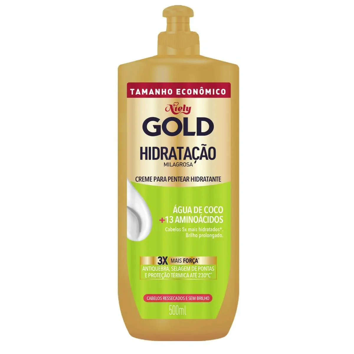 Creme de Pentear Niely Gold Hidratação Milagrosa 500ml - imagem 1
