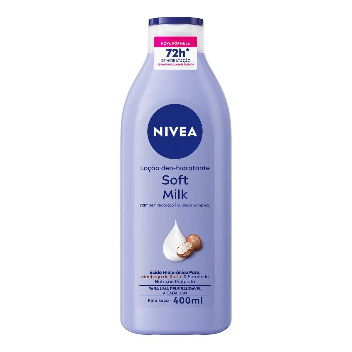 Hidratante Desodorante Nivea Soft Milk Pele Seca com 400ml - imagem 1
