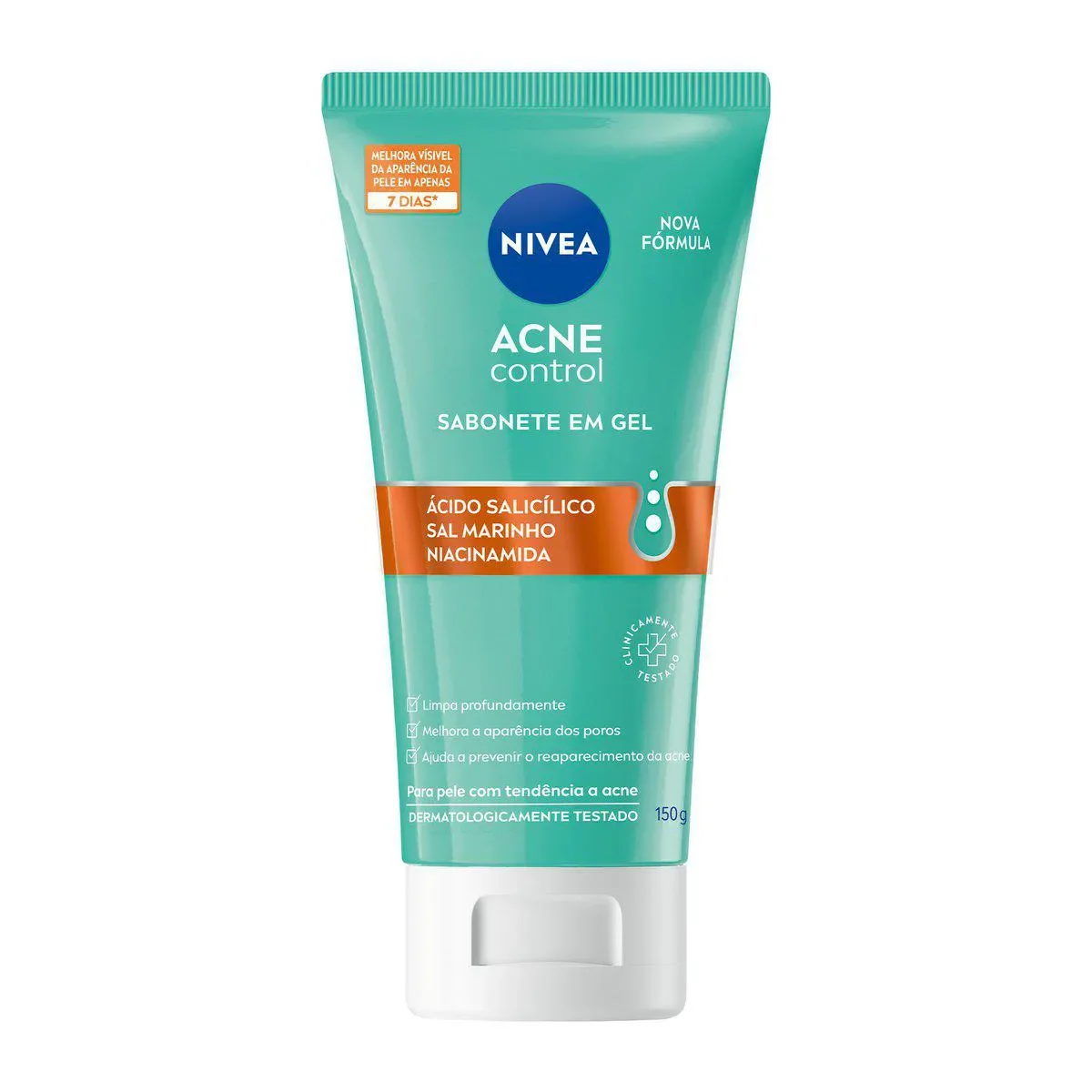 Sabonete Facial em Gel Nivea Acne Control Limpeza Profunda dos Poros 150g - imagem 1