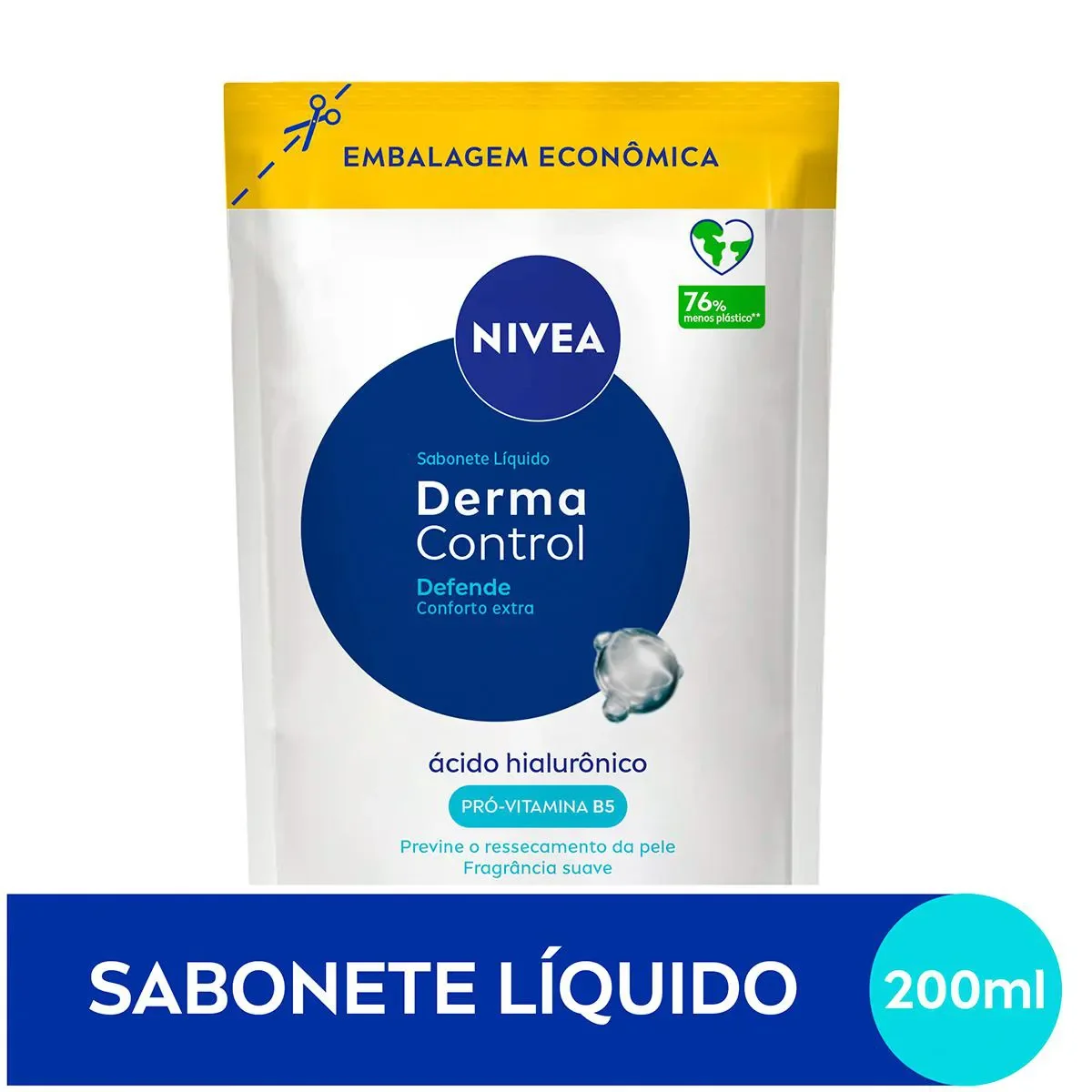 Sabonete Líquido Nivea Derma Control Defende 200ml - imagem 1