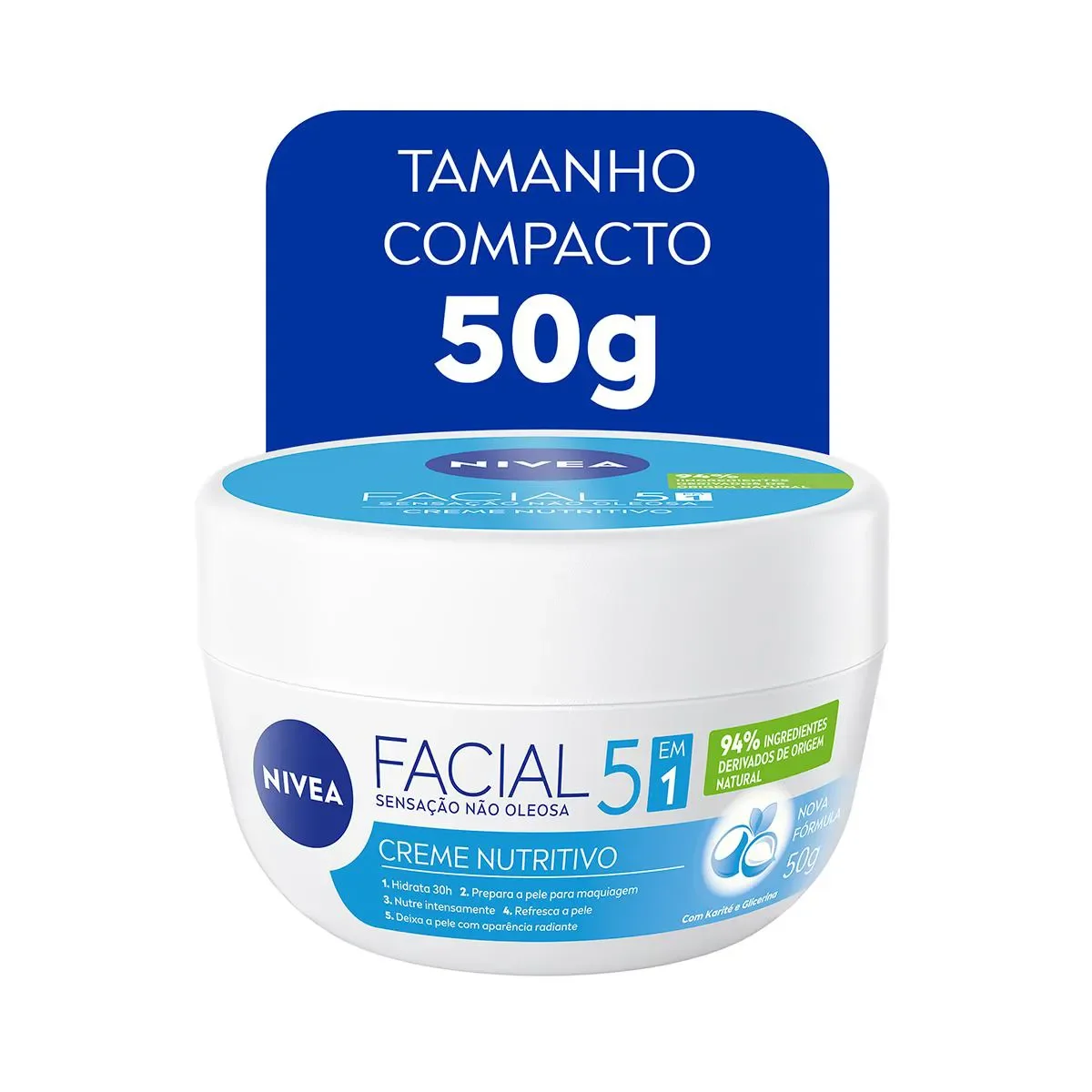 Creme Hidratante Facial Nivea Nutritivo 5 em 1 50g - imagem 1
