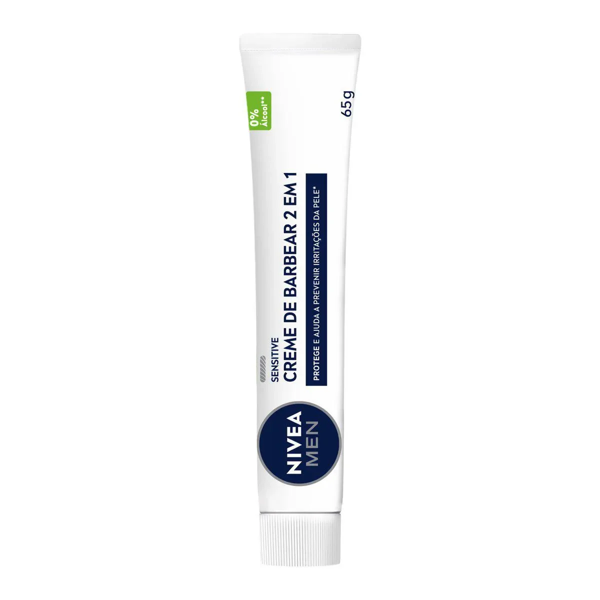 Creme de Barbear Nivea Men Sensitive 2 em 1 com 65g - imagem 1