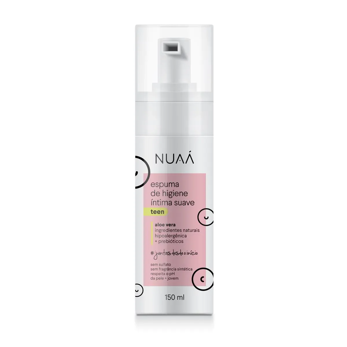 Espuma de Higiene Íntima Nuaá Suave Teen 150ml - imagem 1