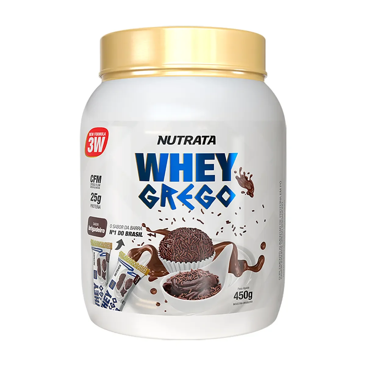 Whey Grego Nutrata 450g - imagem 1