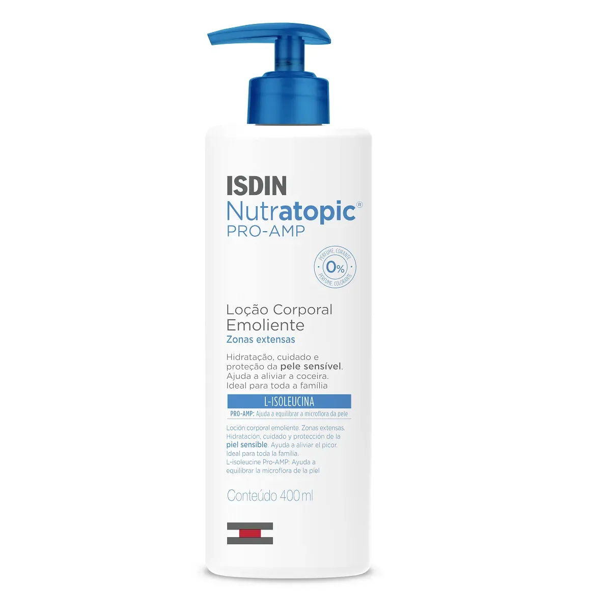 Loção Emoliente Isdin Nutratopic Pro-AMP 400ml - imagem 1