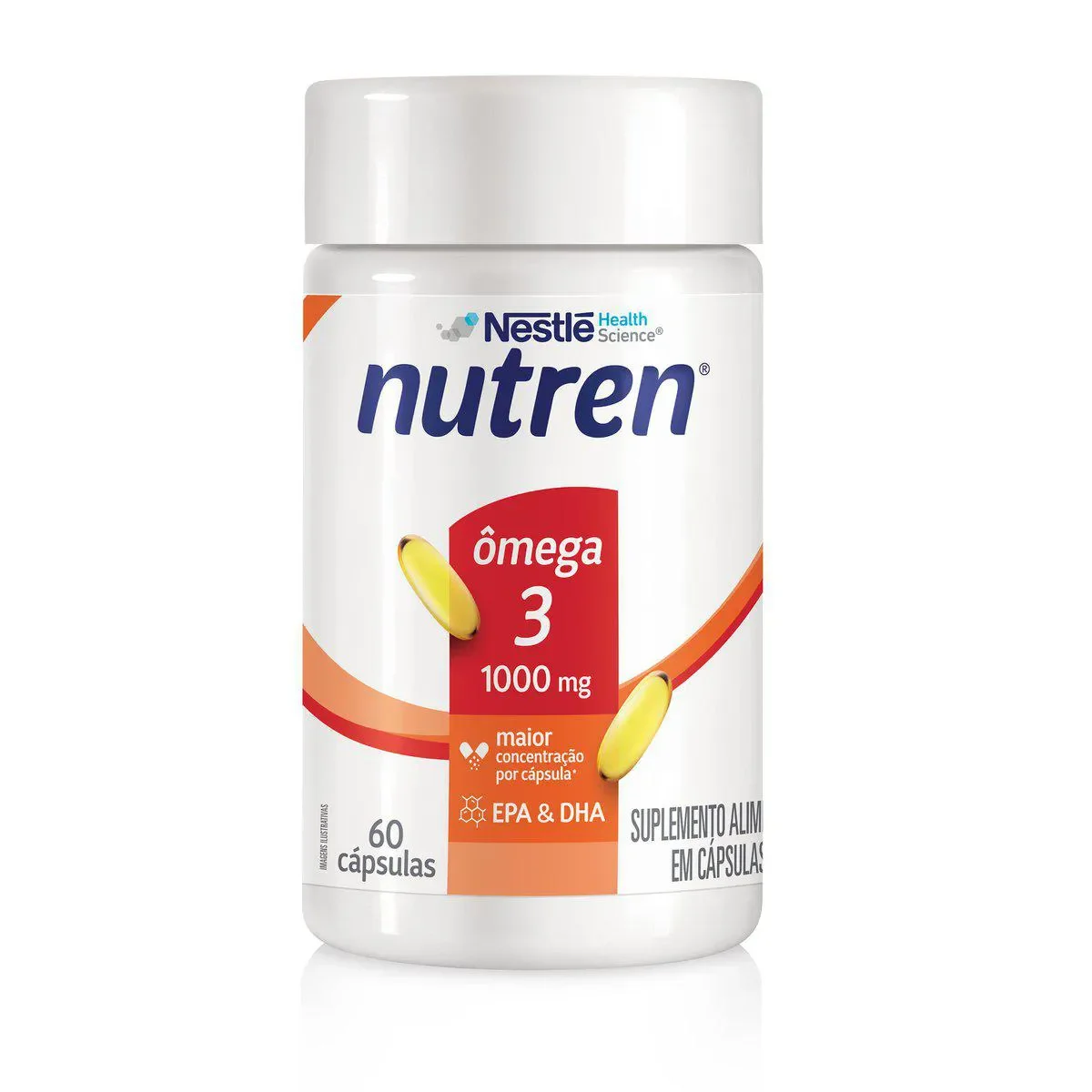 Ômega 3 1000mg Nutren 60 cápsulas - imagem 1